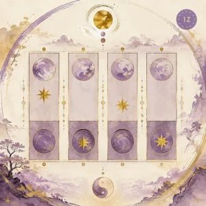 BaZi chart diagram showing Seven Killings star in four pillar positions with corresponding life areas