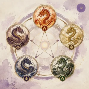2026 Fire Horse year forecast chart for the Fire Dragon showing seasonal energy cycles