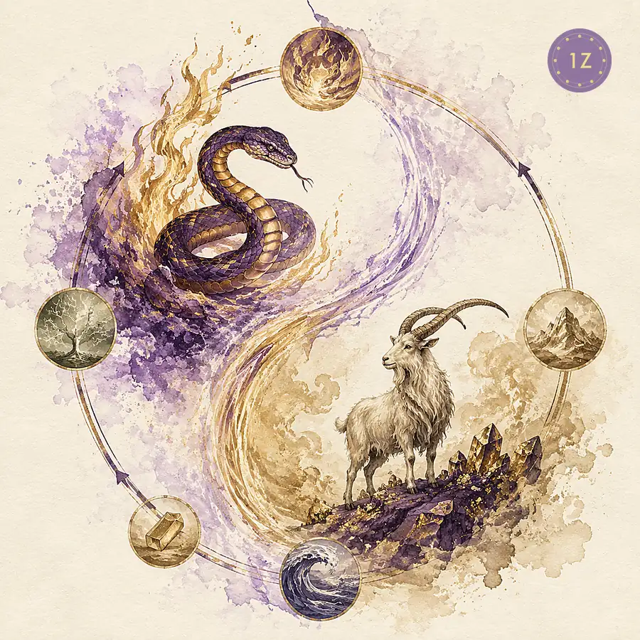 Goat and Snake friendship dynamics: creative collaboration and mutual comfort