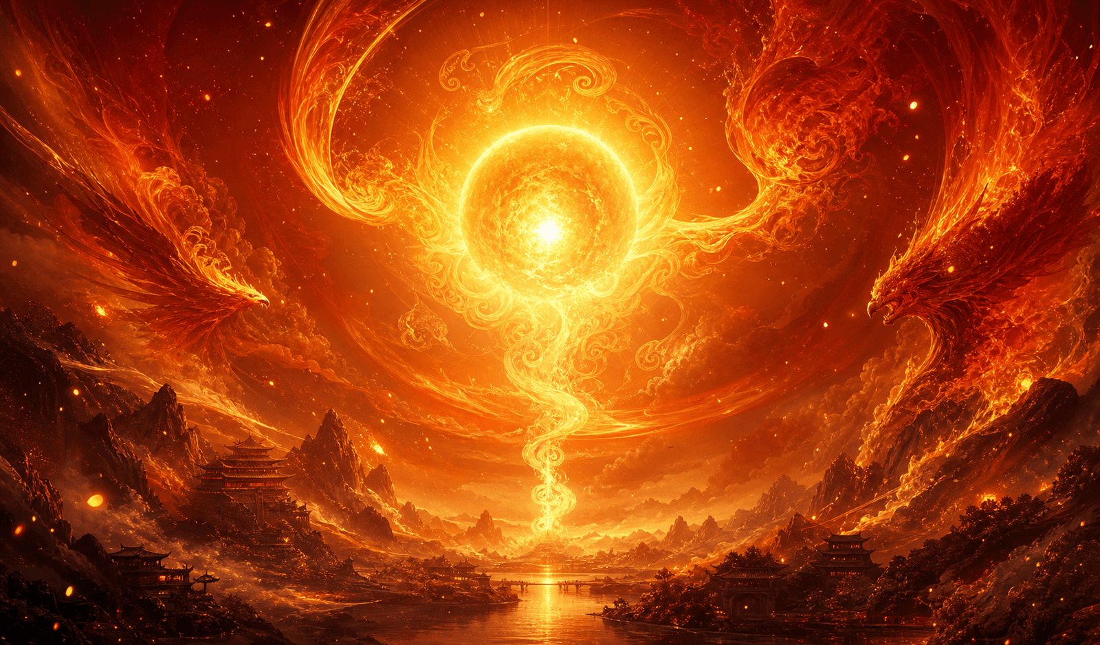 Fire Element (Huo) in Chinese Astrology - Five Elements illustration
