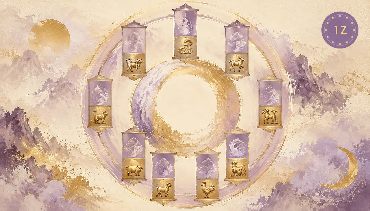12Zodiacs BaZi Da Yun luck pillar cycle visualization