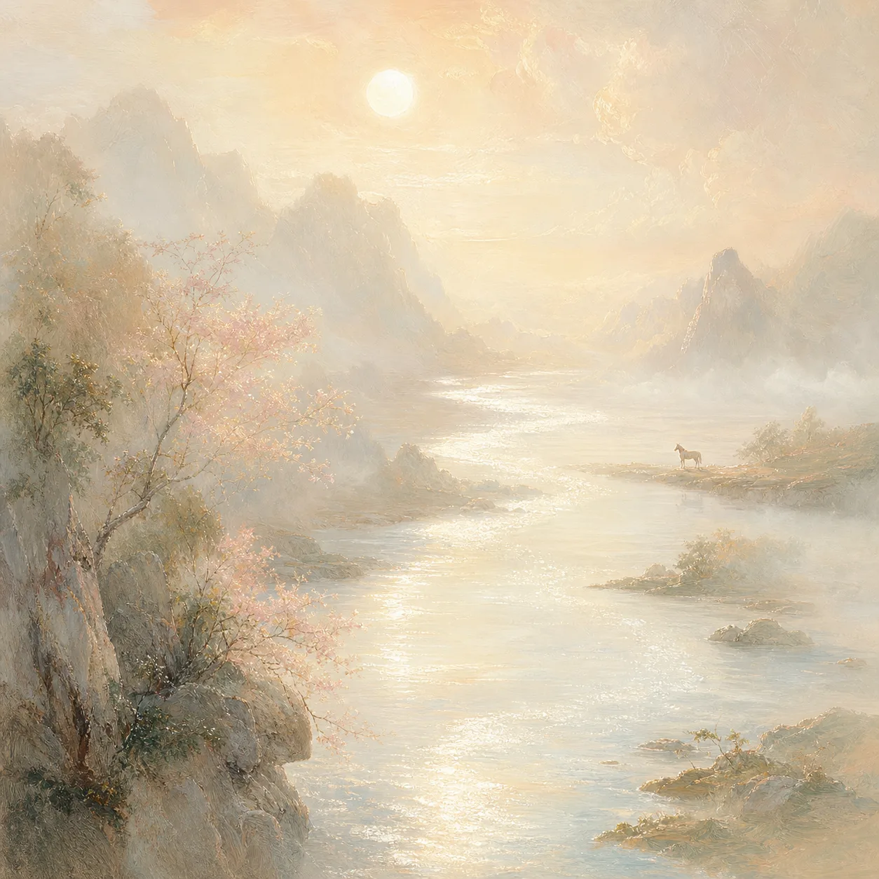 Heavenly-Water Horse concept illustration - 丙午 (Bing-Wu) BaZi combination