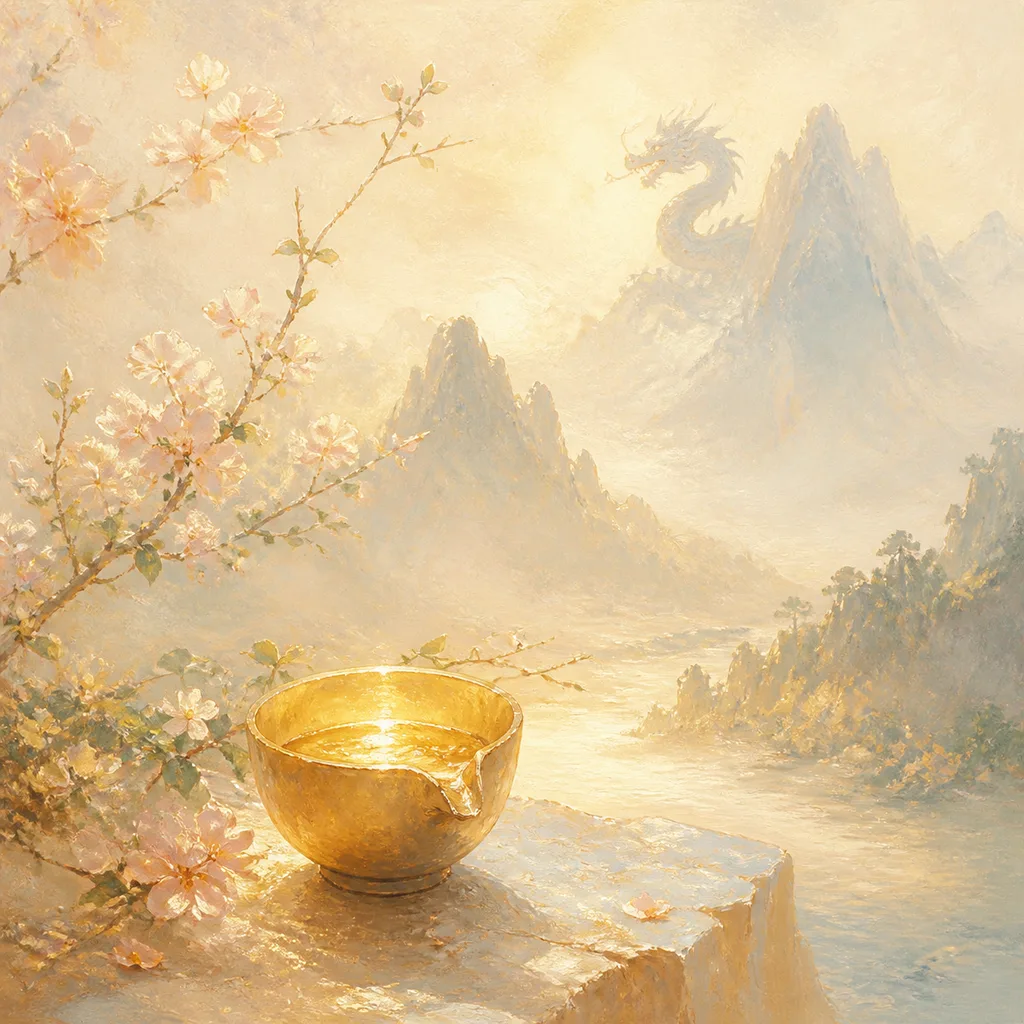 Wax Metal Dragon concept illustration - 庚辰 (Geng-Chen) BaZi combination