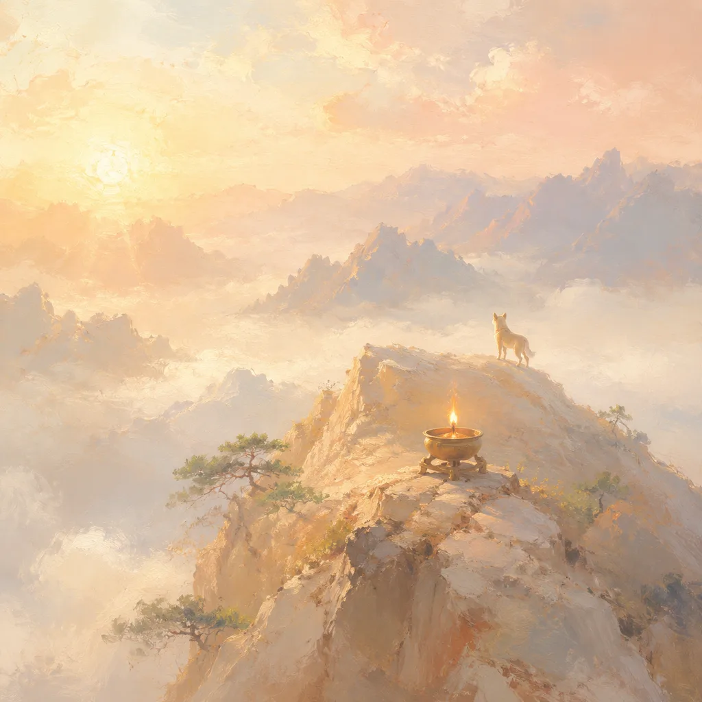 Year of the Dog 1994 - 甲戌 Mountain Fire - Chinese Zodiac Concept Illustration