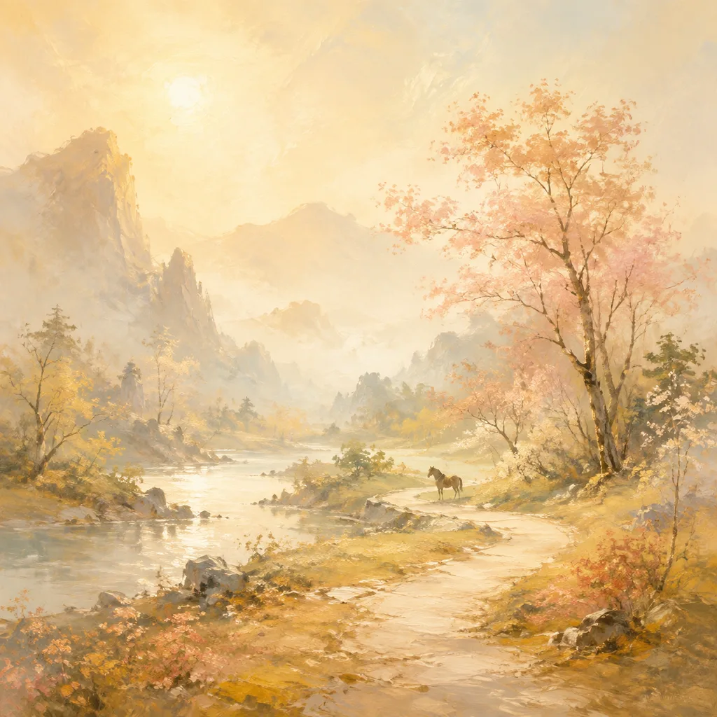Year of the Horse 1930 - 庚午 Roadside Earth - Chinese Zodiac Concept Illustration