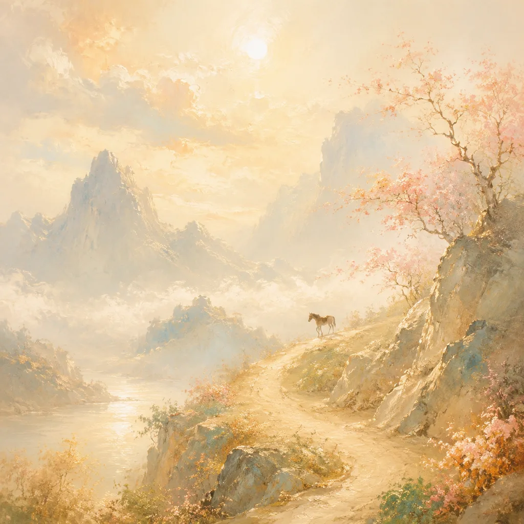 Year of the Horse 1990 - 庚午 Roadside Earth - Chinese Zodiac Concept Illustration
