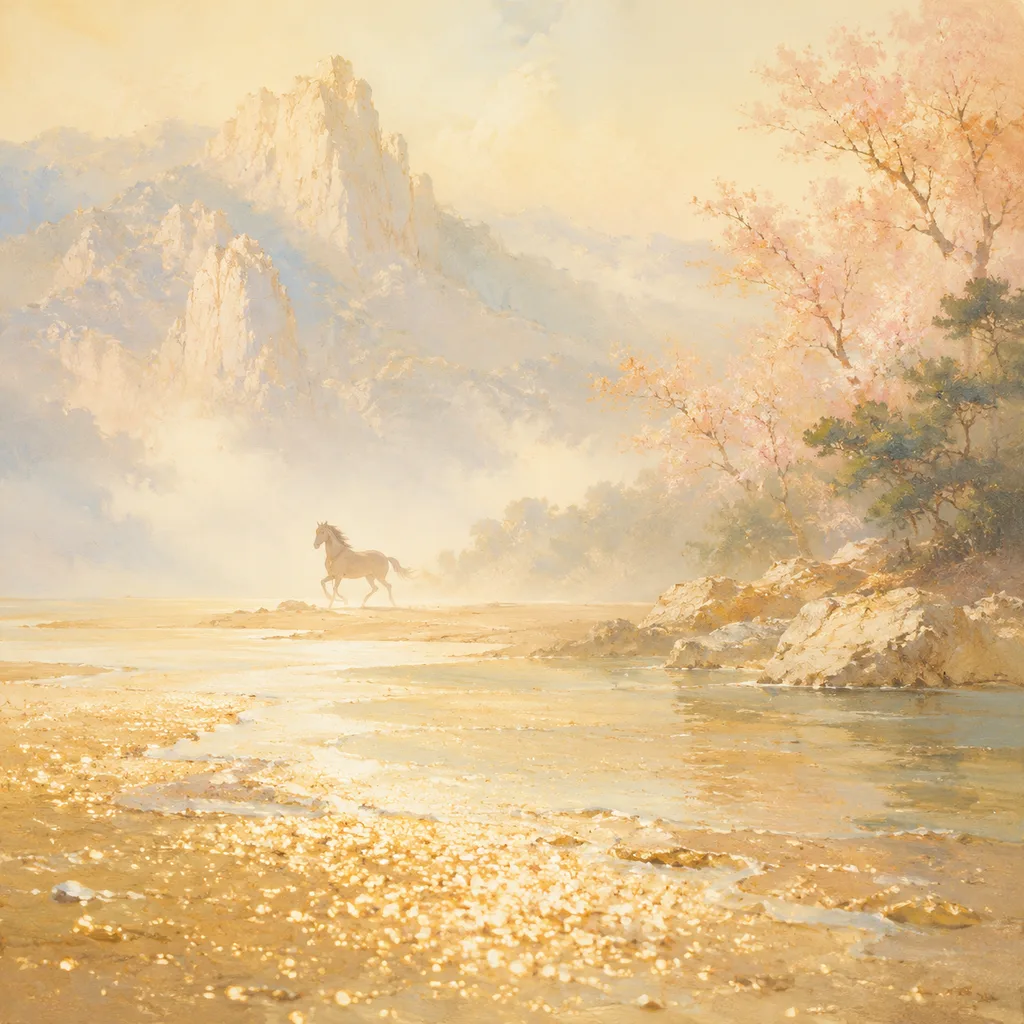 Year of the Horse 2014 - 甲午 Sand Metal - Chinese Zodiac Concept Illustration