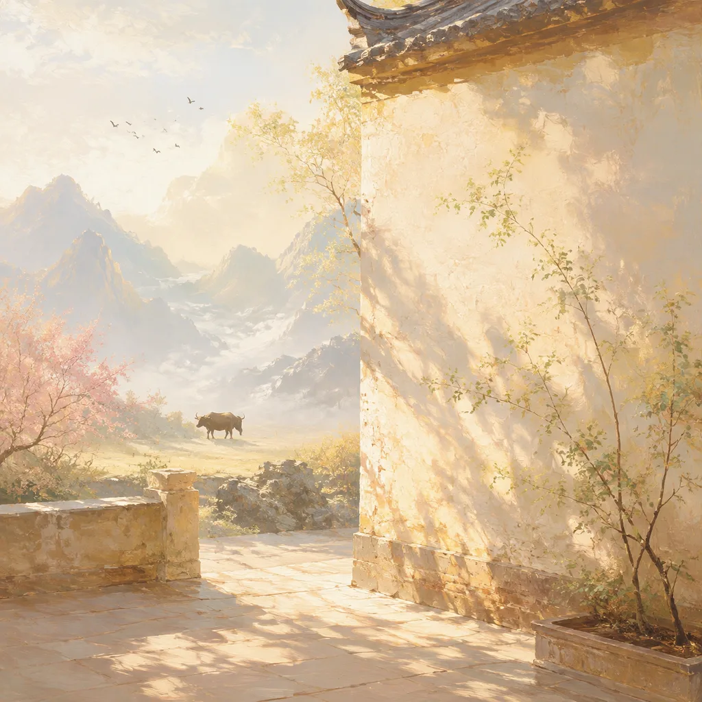 Year of the Ox 1961 - 辛丑 Wall Earth 2 - Chinese Zodiac Concept Illustration