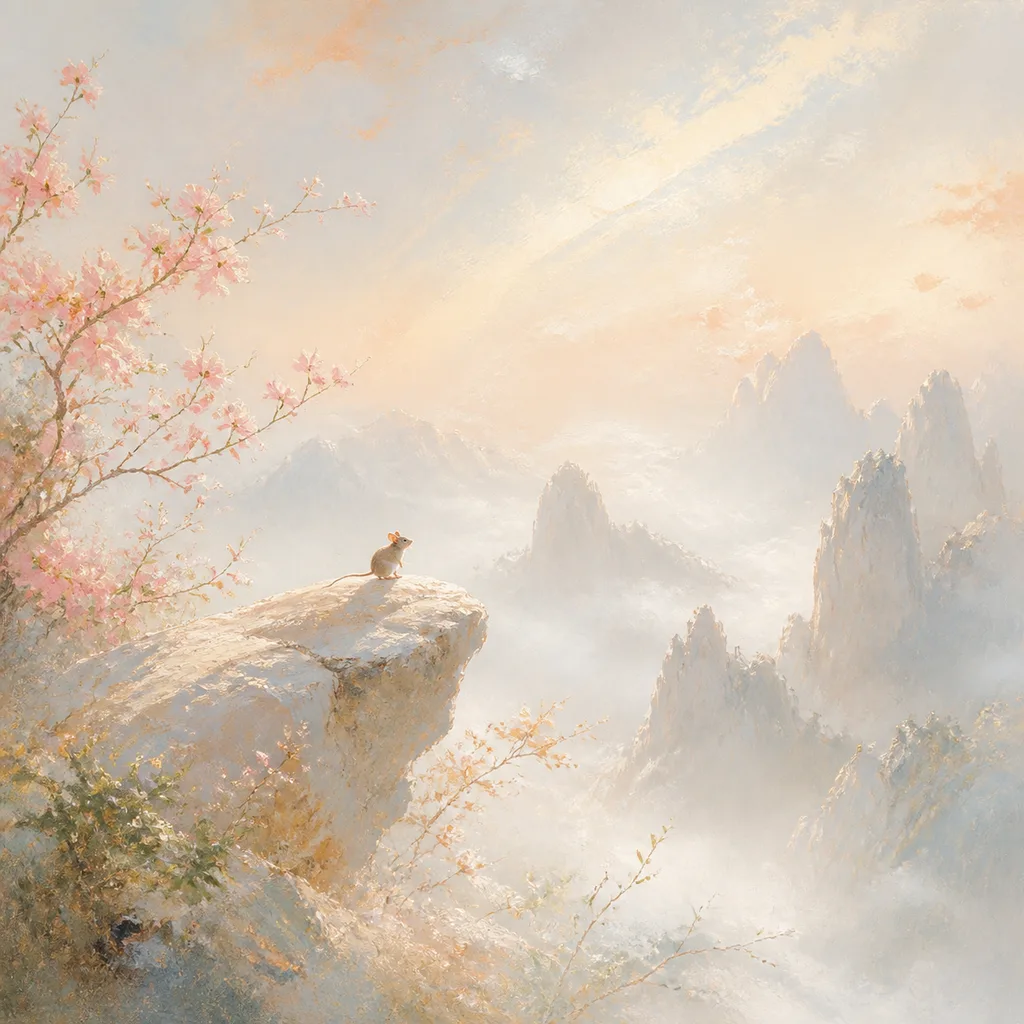 Year of the Rat 2008 - 戊子 Lightning Fire - Chinese Zodiac Concept Illustration