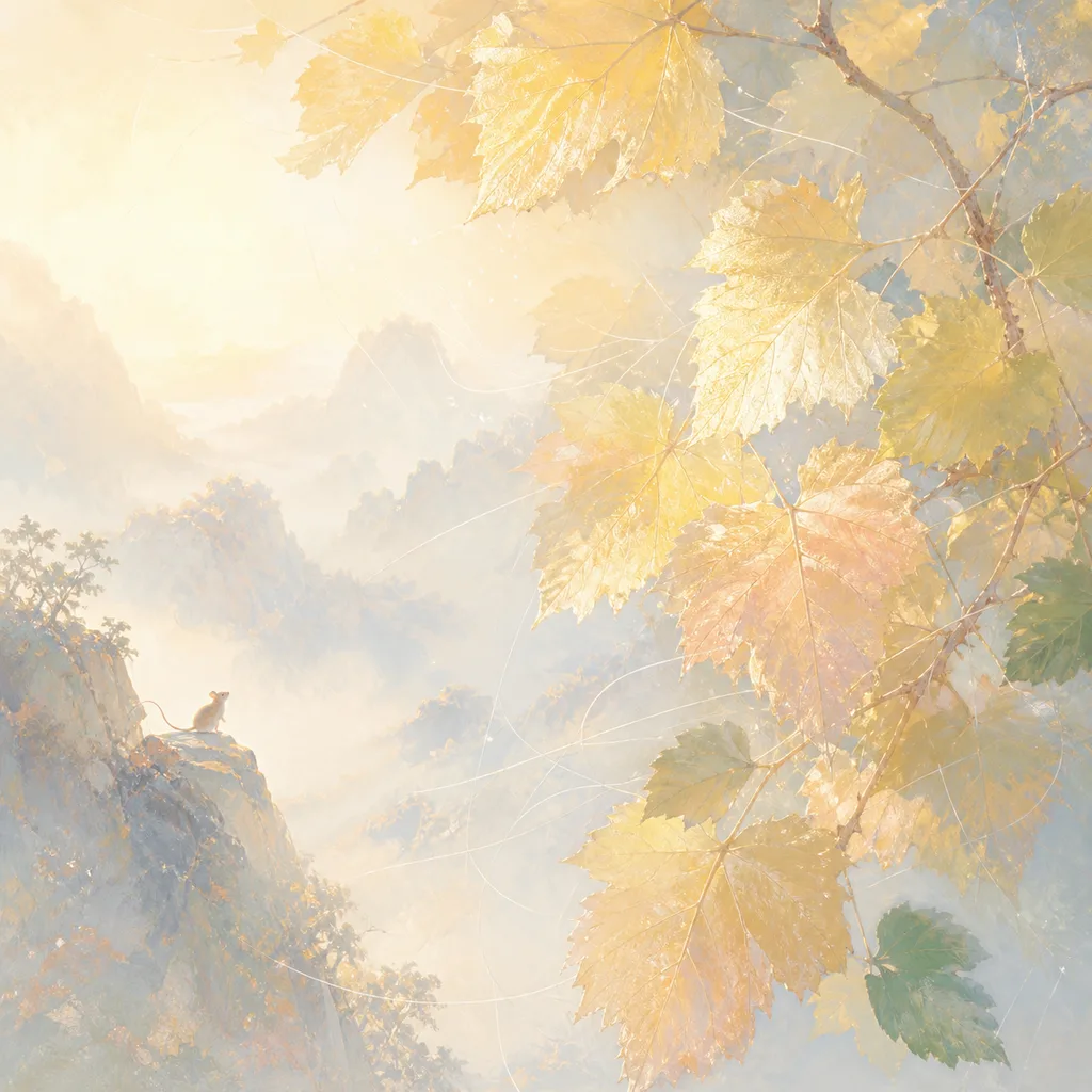 Year of the Rat 2032 - 壬子 Mulberry Wood - Chinese Zodiac Concept Illustration