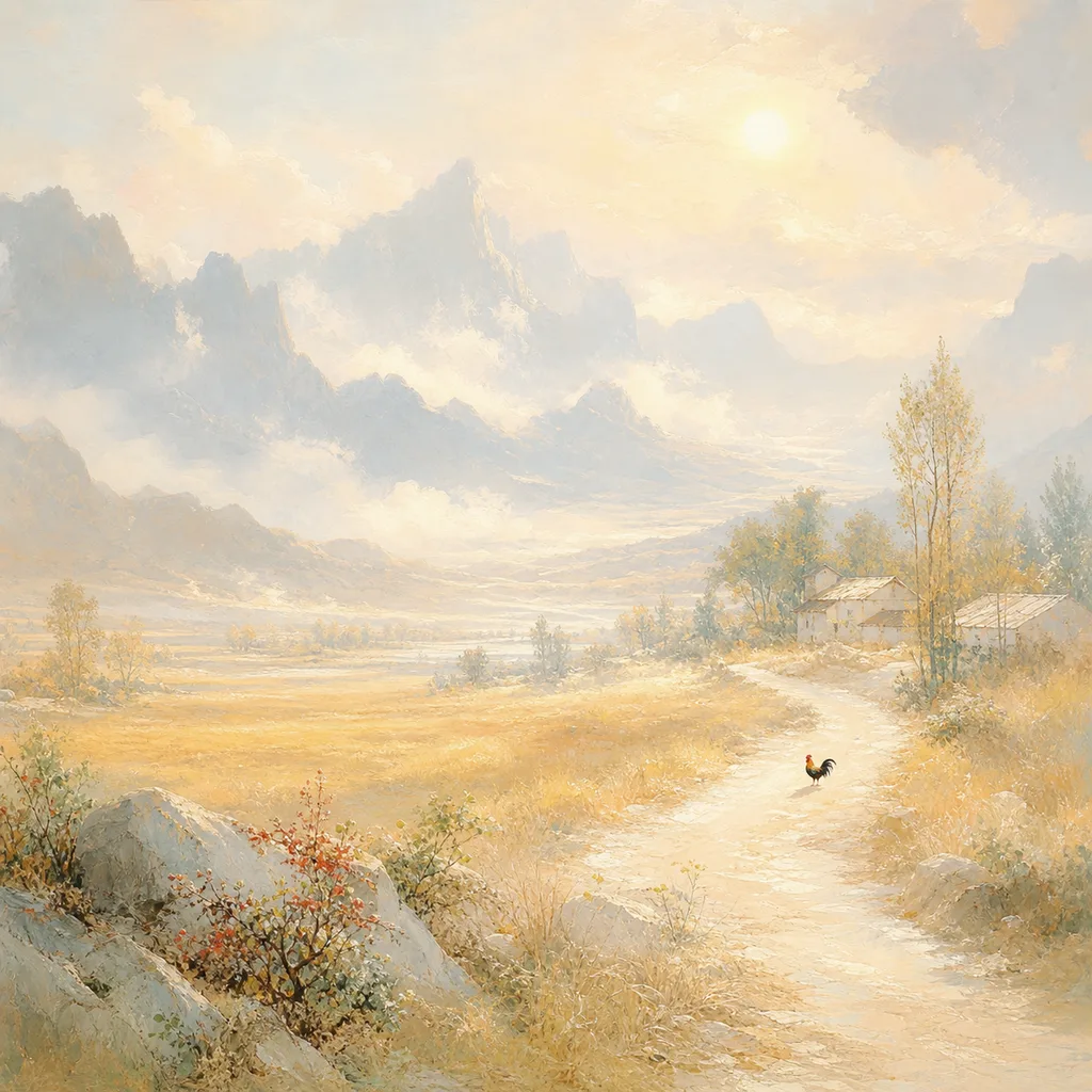 Year of the Rooster 2029 - 己酉 Highway Earth - Chinese Zodiac Concept Illustration