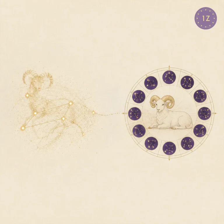 Aries western ram mapped to Chinese zodiac sheep wheel
